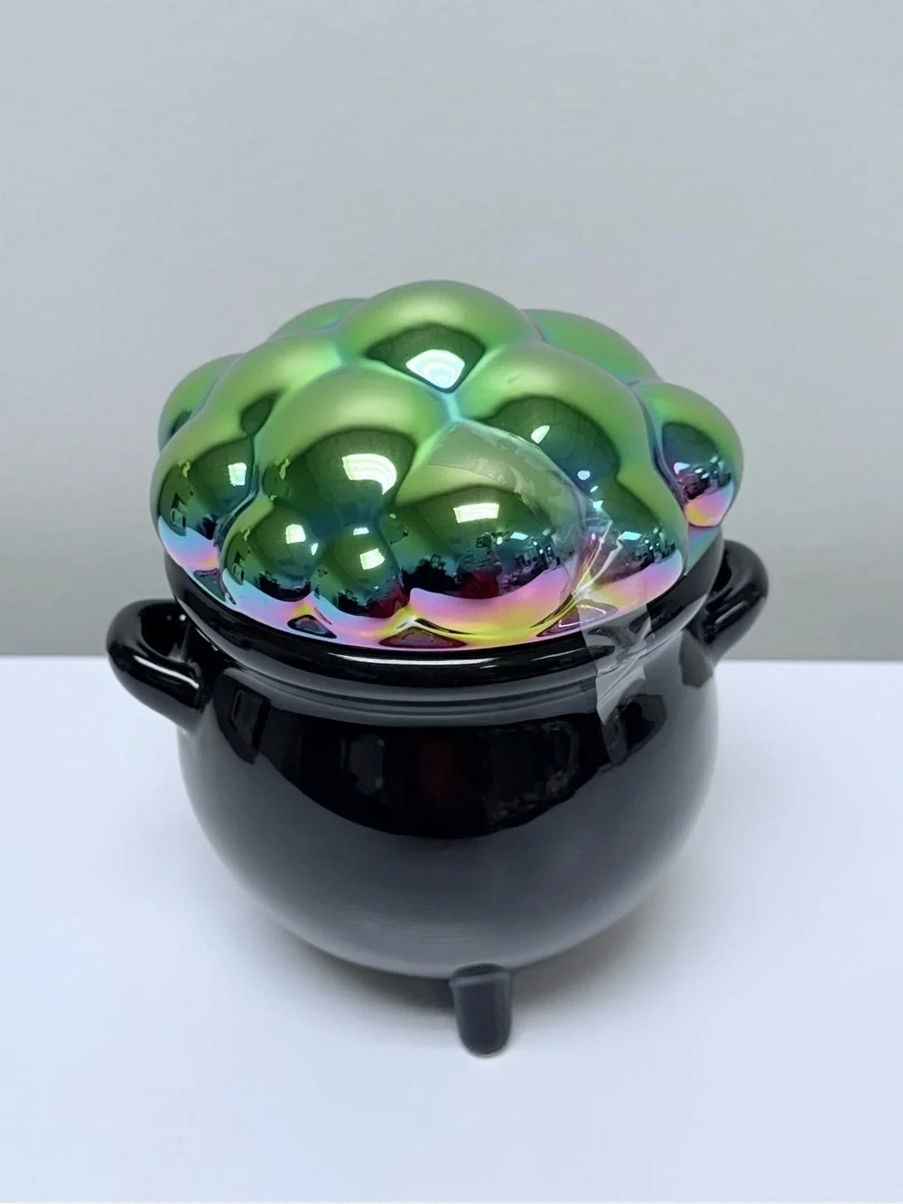 Black Cauldron with Iridescent Green Bubble Lid Target Bullseye’s Playground